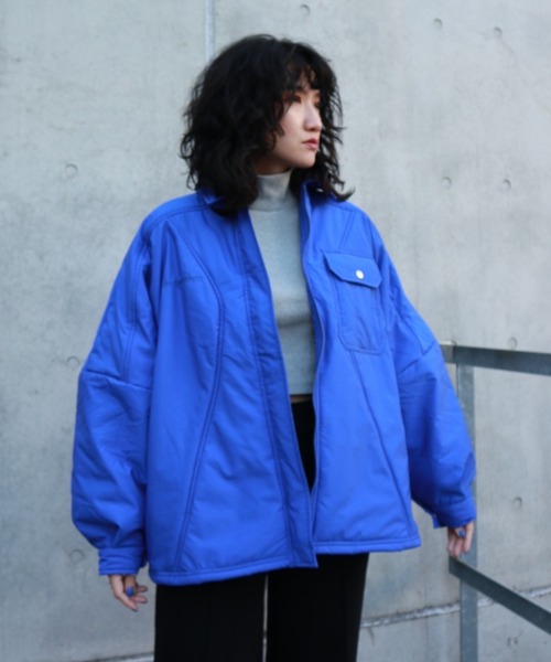 FIG&VIPER（フィグアンドバイパー）の「切替デザインBIG中綿JK（その他アウター・レディース・ブルー/ブラック/アイボリー・FREE）」の13枚目の写真