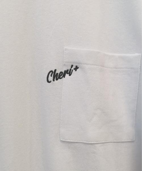 TRAP/U (トラップユー)の「胸ポケット ワンポイント 刺繍 コットン 天竺 ロングTシャツ(Tシャツ/カットソー・メンズ・ブラック/ホワイト/グリーン系その他・L/M)」の8枚目の写真