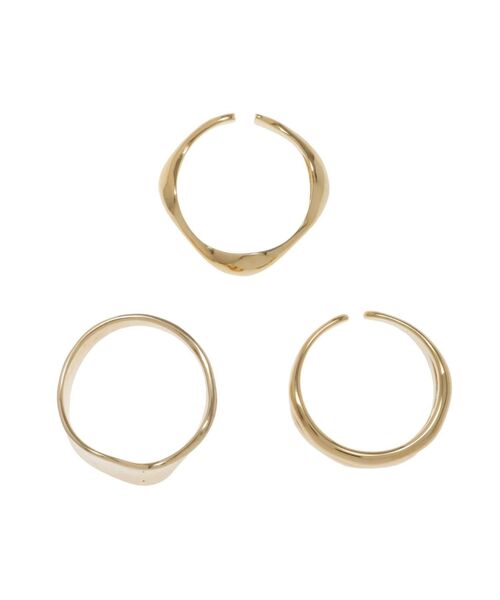 EVRIS（エヴリス）の「LIGHT WEIGHT 3PCS リング（リング・レディース・シルバー/ゴールド・FREE）」の9枚目の写真