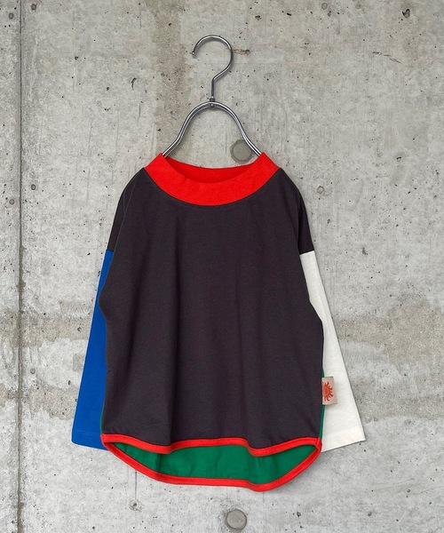 Life Support Products（ライフサポートプロダクツ）の「防汚加工ラウンドロンT（80～150cm）（Tシャツ/カットソー・キッズ・レッド/イエロー/ブルー/グリーン/ラベンダー/チャコール/ホワイト系その他/グレー系その他・90/100/110/120/80/130/95/140/150）」の3枚目の写真