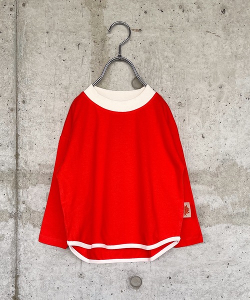 Life Support Products（ライフサポートプロダクツ）の「防汚加工ラウンドロンT（80～150cm）（Tシャツ/カットソー・キッズ・レッド/イエロー/ブルー/グリーン/ラベンダー/チャコール/ホワイト系その他/グレー系その他・90/100/110/120/80/130/95/140/150）」の8枚目の写真