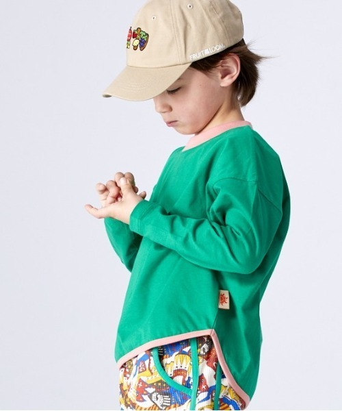 Life Support Products（ライフサポートプロダクツ）の「防汚加工ラウンドロンT（80～150cm）（Tシャツ/カットソー・キッズ・レッド/イエロー/ブルー/グリーン/ラベンダー/チャコール/ホワイト系その他/グレー系その他・90/100/110/120/80/130/95/140/150）」の5枚目の写真