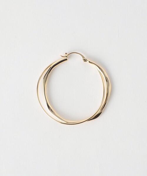 MARW UNITED ARROWS（マルゥ ユナイテッドアローズ）の「＜MARW UNITED ARROWS（マルゥ ユナイテッドアローズ）＞ HOOP P（ピアス（両耳用）・レディース・ゴールド/シルバー・FREE）」の3枚目の写真
