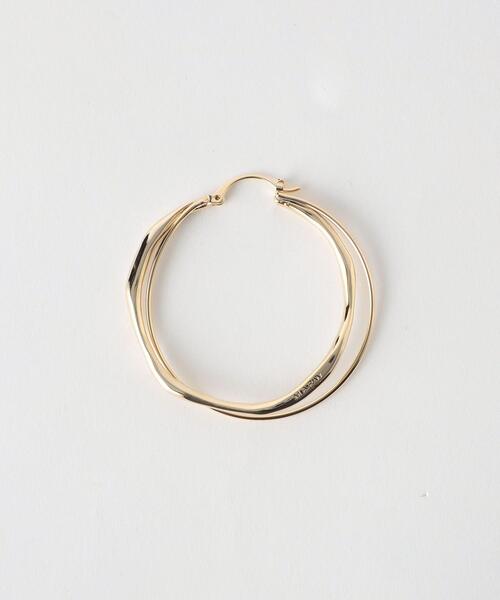MARW UNITED ARROWS（マルゥ ユナイテッドアローズ）の「＜MARW UNITED ARROWS（マルゥ ユナイテッドアローズ）＞ HOOP P（ピアス（両耳用）・レディース・ゴールド/シルバー・FREE）」の4枚目の写真