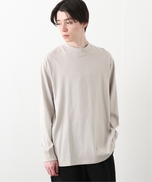 417 EDIFICE（フォーワンセブンエディフィス）の「【CAPSULE-T】  Essential モックネック（Tシャツ/カットソー・メンズ・ホワイト/ブラック/ベージュ・SMALL/MEDIUM/LARGE）」の3枚目の写真
