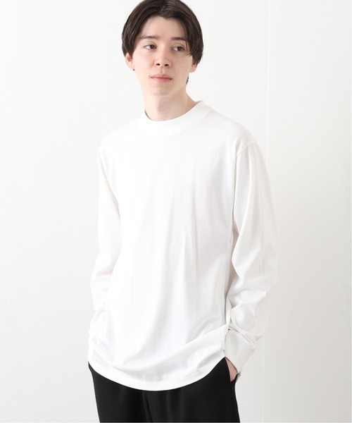 417 EDIFICE（フォーワンセブンエディフィス）の「【CAPSULE-T】  Essential モックネック（Tシャツ/カットソー・メンズ・ホワイト/ブラック/ベージュ・SMALL/MEDIUM/LARGE）」の2枚目の写真