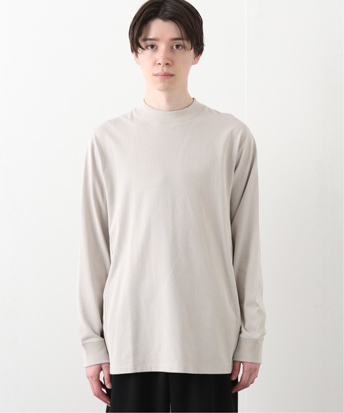 417 EDIFICE（フォーワンセブンエディフィス）の「【CAPSULE-T】  Essential モックネック（Tシャツ/カットソー・メンズ・ホワイト/ブラック/ベージュ・SMALL/MEDIUM/LARGE）」の5枚目の写真