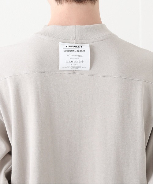 417 EDIFICE（フォーワンセブンエディフィス）の「【CAPSULE-T】  Essential モックネック（Tシャツ/カットソー・メンズ・ホワイト/ブラック/ベージュ・SMALL/MEDIUM/LARGE）」の9枚目の写真
