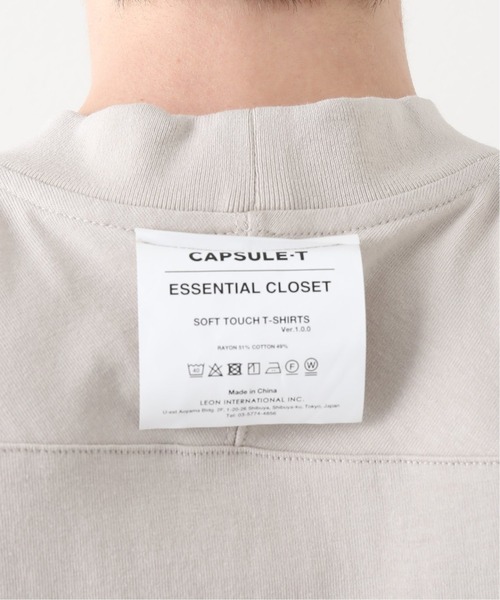 417 EDIFICE（フォーワンセブンエディフィス）の「【CAPSULE-T】  Essential モックネック（Tシャツ/カットソー・メンズ・ホワイト/ブラック/ベージュ・SMALL/MEDIUM/LARGE）」の10枚目の写真