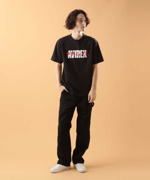 AVIREX（アヴィレックス）の「カタカナ ロゴ Tシャツ / KATAKANA LOGO T-SHIRT / アヴィレックス / AVIREX（Tシャツ/カットソー・メンズ・オフホワイト/ブラック/グリーン/カーキ・LARGE/X-LARGE/XX-LARGE/MEDIUM）」の18枚目の写真