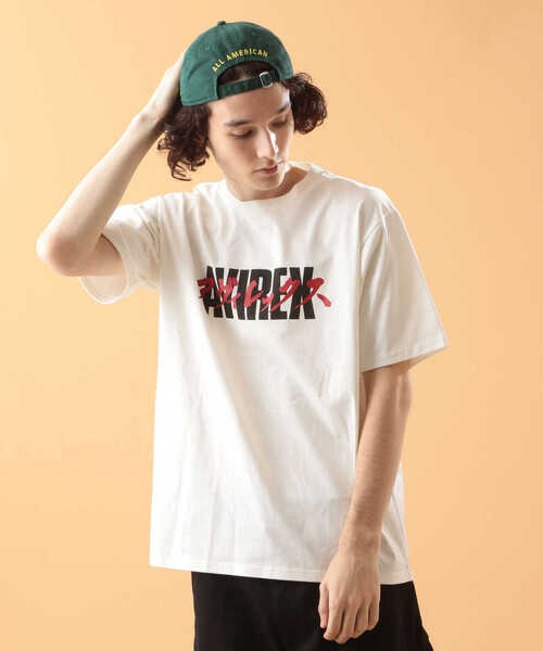 AVIREX（アヴィレックス）の「カタカナ ロゴ Tシャツ / KATAKANA LOGO T-SHIRT / アヴィレックス / AVIREX（Tシャツ/カットソー・メンズ・オフホワイト/ブラック/グリーン/カーキ・LARGE/X-LARGE/XX-LARGE/MEDIUM）」の19枚目の写真