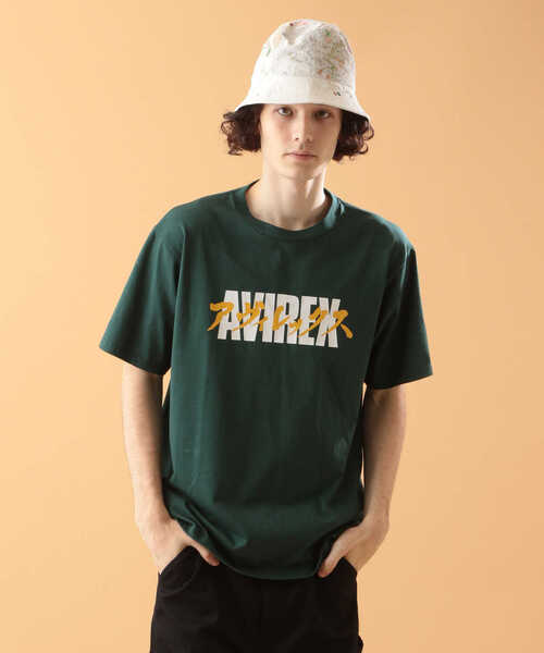 AVIREX（アヴィレックス）の「カタカナ ロゴ Tシャツ / KATAKANA LOGO T-SHIRT / アヴィレックス / AVIREX（Tシャツ/カットソー・メンズ・オフホワイト/ブラック/グリーン/カーキ・LARGE/X-LARGE/XX-LARGE/MEDIUM）」の20枚目の写真