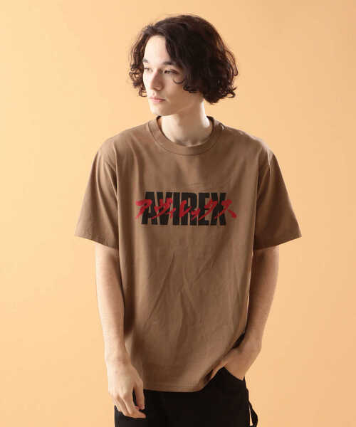 AVIREX（アヴィレックス）の「カタカナ ロゴ Tシャツ / KATAKANA LOGO T-SHIRT / アヴィレックス / AVIREX（Tシャツ/カットソー・メンズ・オフホワイト/ブラック/グリーン/カーキ・LARGE/X-LARGE/XX-LARGE/MEDIUM）」の21枚目の写真