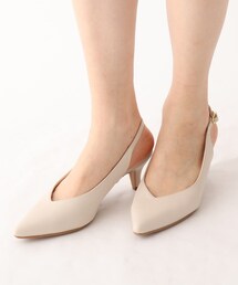 index | アーモンドトウバックストラップミュール(パンプス)