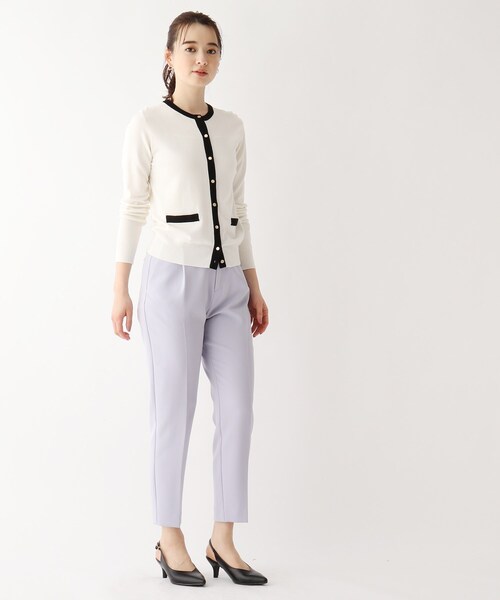 index（インデックス）の「◆アーモンドトウバックストラップミュール（パンプス・レディース・ブラック/オフホワイト・01/02/03）」の3枚目の写真