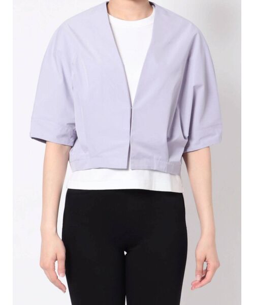 ELENDEEK（エレンディーク）の「タックカーディガンブルゾン（ブルゾン・レディース・ブラック/ラベンダー/ベージュ・FREE）」の14枚目の写真