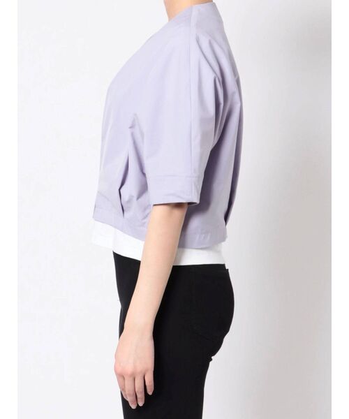 ELENDEEK（エレンディーク）の「タックカーディガンブルゾン（ブルゾン・レディース・ブラック/ラベンダー/ベージュ・FREE）」の15枚目の写真