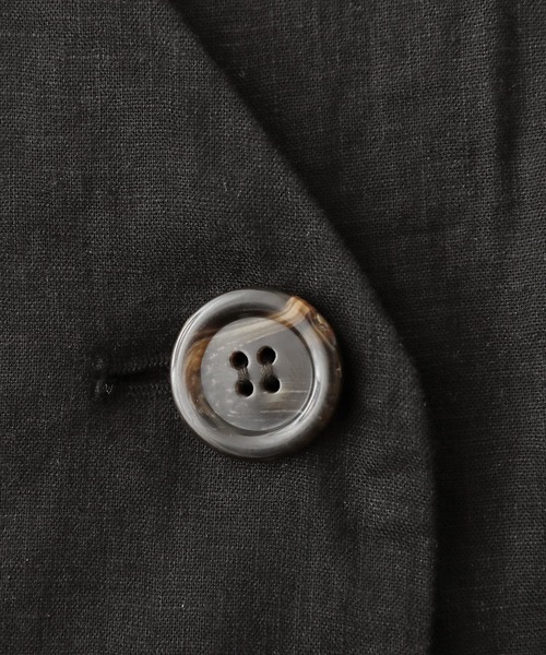 osharewalker（オシャレウォーカー）の「【廃盤】『風合いリネン混ジレベスト』（ベスト・レディース・ブラック/モカ・FREE）」の18枚目の写真