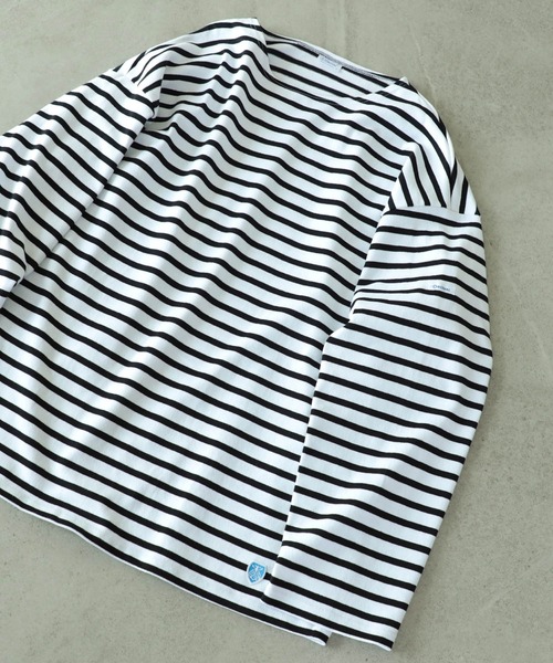 ORCIVAL（オーシバル）の「ORCIVAL / Crewneck Long Sleeve（Tシャツ/カットソー・メンズ・ホワイト/ネイビー/オフホワイト・4/3/5）」の2枚目の写真