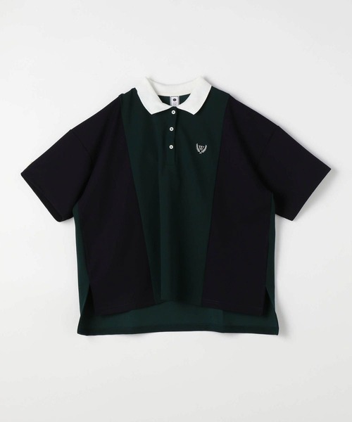 179/WG（イチナナキュウダブルジー）の「ブロッキングポロシャツ（ポロシャツ・レディース・チャコールグレー/グリーン/ボルドー・FREE）」の6枚目の写真