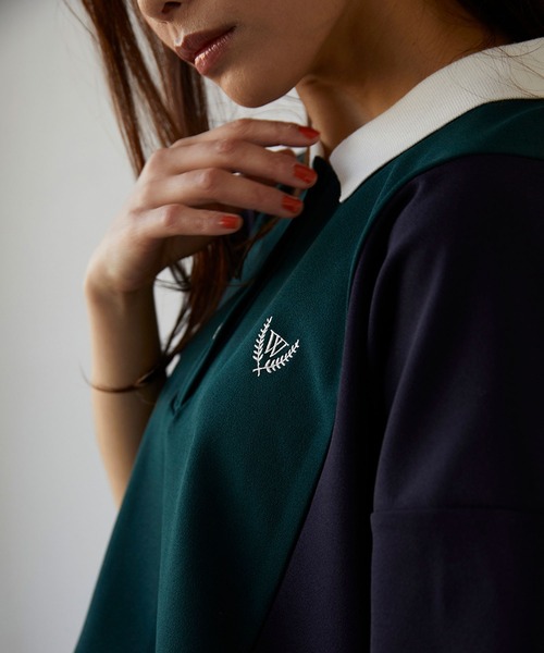 179/WG（イチナナキュウダブルジー）の「ブロッキングポロシャツ（ポロシャツ・レディース・チャコールグレー/グリーン/ボルドー・FREE）」の17枚目の写真