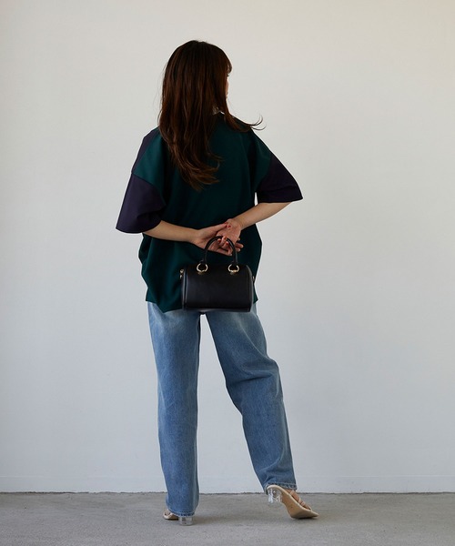 179/WG（イチナナキュウダブルジー）の「ブロッキングポロシャツ（ポロシャツ・レディース・チャコールグレー/グリーン/ボルドー・FREE）」の18枚目の写真