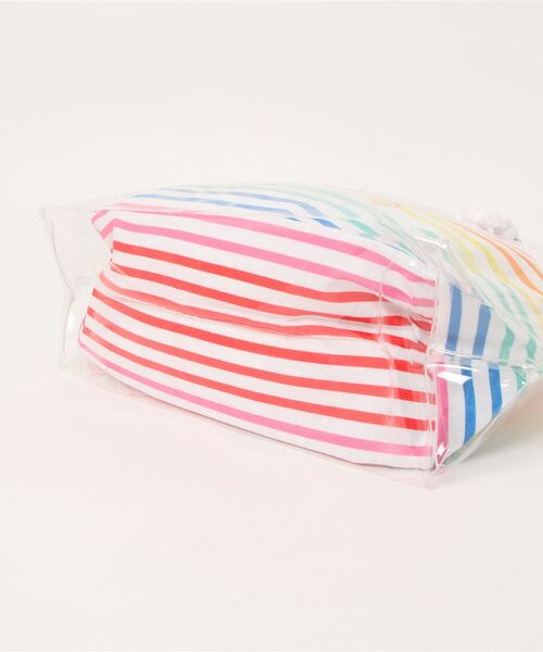 BENETTON (UNITED COLORS OF BENETTON)(ベネトンユナイテッドカラーズオブベネトン)の「【BENETTON:ベネトン】巾着入りPVCトートバッグ(トートバッグ・レディース・グリーン/ブルー/マルチ・FREE)」の5枚目の写真