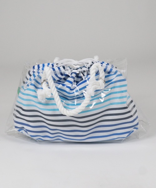 BENETTON (UNITED COLORS OF BENETTON)(ベネトンユナイテッドカラーズオブベネトン)の「【BENETTON:ベネトン】巾着入りPVCトートバッグ(トートバッグ・レディース・グリーン/ブルー/マルチ・FREE)」の22枚目の写真