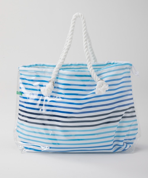 BENETTON (UNITED COLORS OF BENETTON)(ベネトンユナイテッドカラーズオブベネトン)の「【BENETTON:ベネトン】巾着入りPVCトートバッグ(トートバッグ・レディース・グリーン/ブルー/マルチ・FREE)」の19枚目の写真