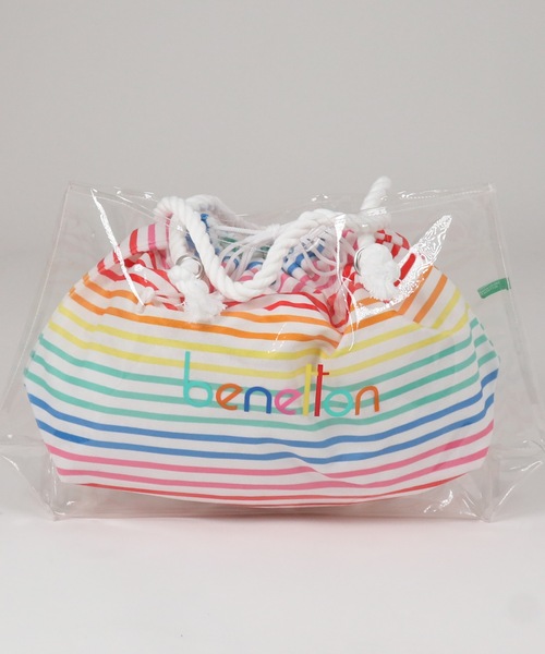 BENETTON (UNITED COLORS OF BENETTON)(ベネトンユナイテッドカラーズオブベネトン)の「【BENETTON:ベネトン】巾着入りPVCトートバッグ(トートバッグ・レディース・グリーン/ブルー/マルチ・FREE)」の18枚目の写真