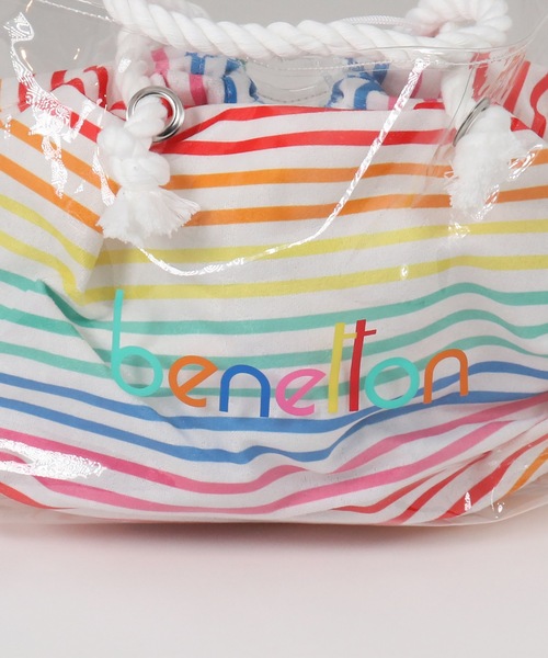 BENETTON (UNITED COLORS OF BENETTON)(ベネトンユナイテッドカラーズオブベネトン)の「【BENETTON:ベネトン】巾着入りPVCトートバッグ(トートバッグ・レディース・グリーン/ブルー/マルチ・FREE)」の12枚目の写真