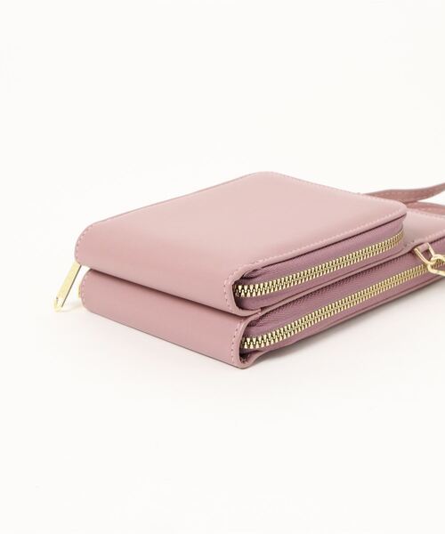 ANOTHER S(アナザーエス)の「長財布&スマホケース一体型ショルダーバッグ(ショルダーバッグ・レディース・ピンク/ベージュ/ブラック・FREE)」の5枚目の写真
