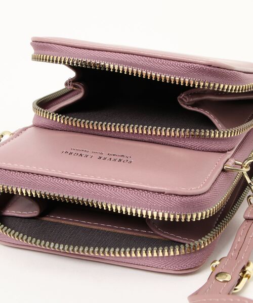 ANOTHER S(アナザーエス)の「長財布&スマホケース一体型ショルダーバッグ(ショルダーバッグ・レディース・ピンク/ベージュ/ブラック・FREE)」の6枚目の写真