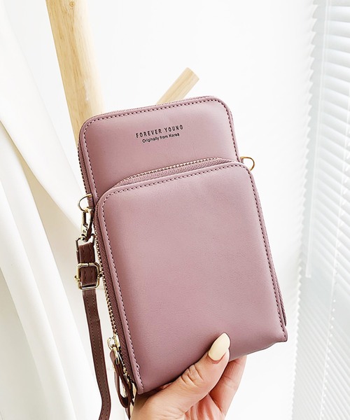 ANOTHER S(アナザーエス)の「長財布&スマホケース一体型ショルダーバッグ(ショルダーバッグ・レディース・ピンク/ベージュ/ブラック・FREE)」の3枚目の写真
