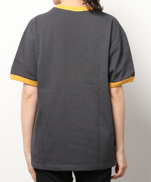 VISION STREET WEAR(ヴィジョンストリートウェア)の「VISION STREET WEAR/ヴィジョンストリートウェア ビッグシルエット ワンポイント ロゴ ワッペン リンガー Tシャツ(Tシャツ/カットソー・メンズ・チャコールグレー/オフホワイト/グリーン/マスタード・LL/M/L)」の19枚目の写真