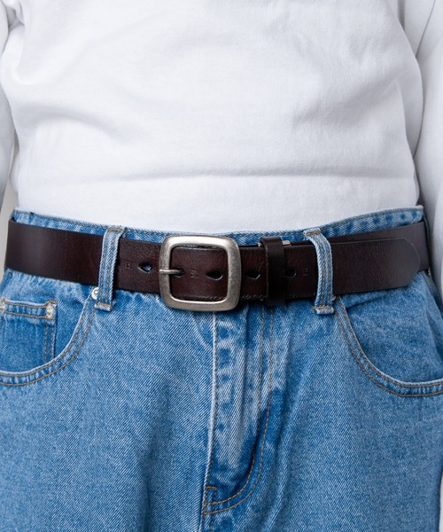 GGD SELECT（ジージーディー　セレクト）の「35MM サイズ型押しレザーベルト（ベルト・メンズ・ブラック/レッド/ネイビー/ブラウン/ダークブラウン/イエロー・FREE）」の14枚目の写真