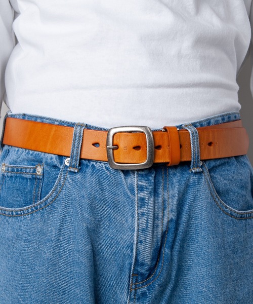 GGD SELECT（ジージーディー　セレクト）の「35MM サイズ型押しレザーベルト（ベルト・メンズ・ブラック/レッド/ネイビー/ブラウン/ダークブラウン/イエロー・FREE）」の12枚目の写真