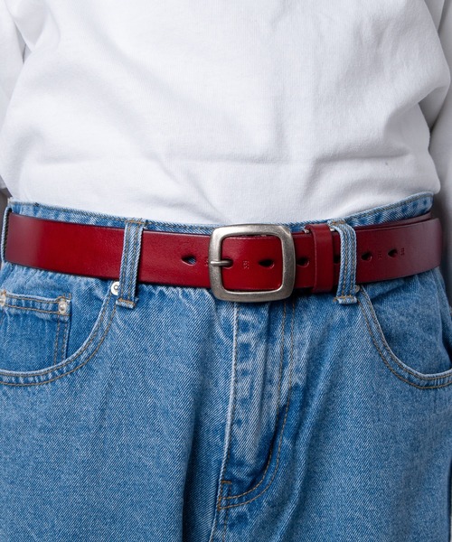 GGD SELECT（ジージーディー　セレクト）の「35MM サイズ型押しレザーベルト（ベルト・メンズ・ブラック/レッド/ネイビー/ブラウン/ダークブラウン/イエロー・FREE）」の11枚目の写真