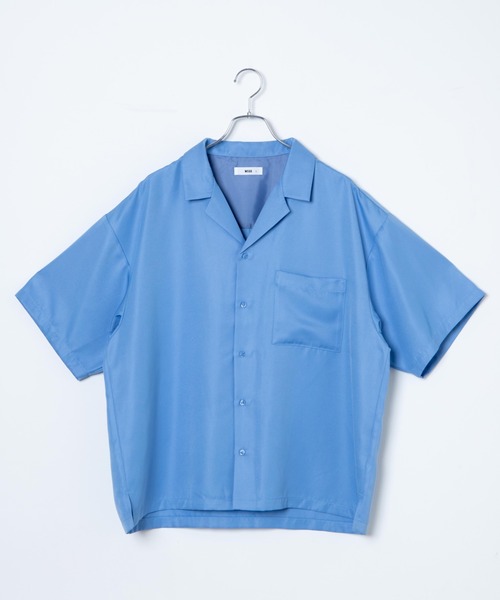 WEGO（ウィゴー）の「WEGO/オープンカラー半袖シャツ（シャツ/ブラウス・メンズ・ブルー/ホワイト/ブラック/ベージュ/ピンク・MEDIUM/LARGE）」の21枚目の写真