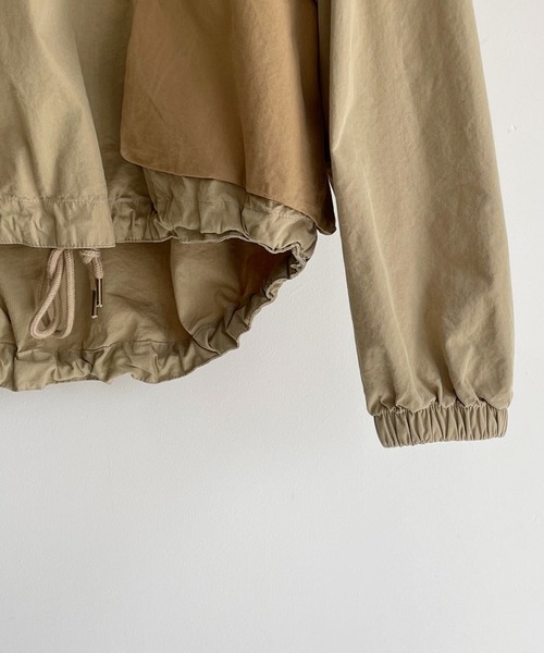 CANAL JEAN（キャナルジーン）の「choice_cnl(チョイス) 配色アノラックパーカー（マウンテンパーカー・レディース・ベージュ/カーキ・ONE SIZE）」の17枚目の写真