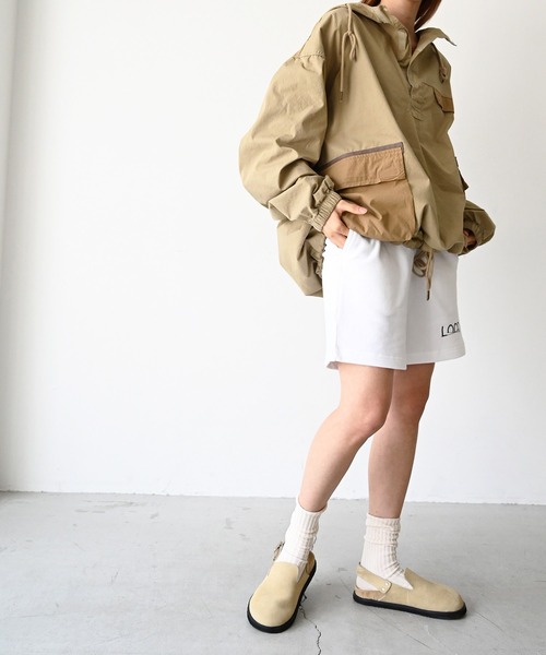 CANAL JEAN（キャナルジーン）の「choice_cnl(チョイス) 配色アノラックパーカー（マウンテンパーカー・レディース・ベージュ/カーキ・ONE SIZE）」の3枚目の写真