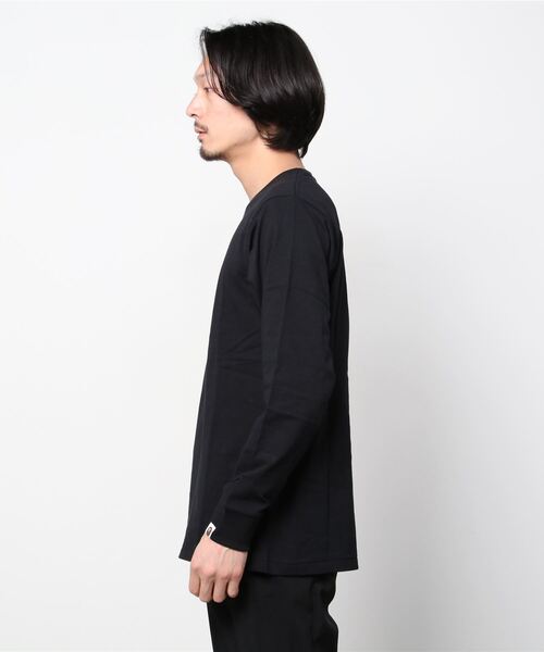 A BATHING APE(アベイシングエイプ)の「SHARK ONE POINT L/S TEE M(Tシャツ/カットソー・メンズ・ブラック/ホワイト/グレー/ブラウン/オリーブ/ピンク・LARGE/SMALL/MEDIUM/X-LARGE/XX-LARGE/XXX-LARGE)」の7枚目の写真