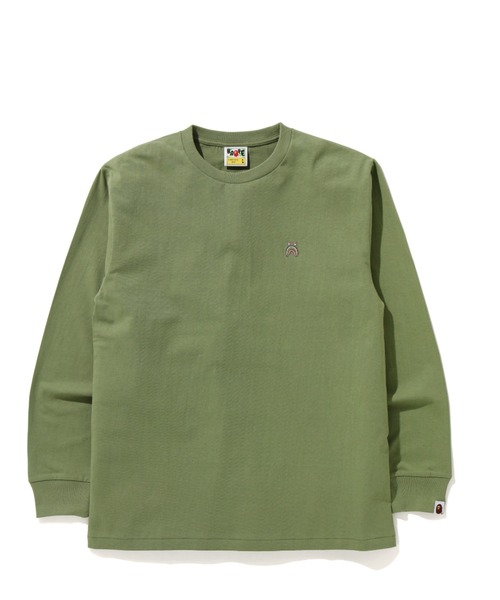 A BATHING APE(アベイシングエイプ)の「SHARK ONE POINT L/S TEE M(Tシャツ/カットソー・メンズ・ブラック/ホワイト/グレー/ブラウン/オリーブ/ピンク・LARGE/SMALL/MEDIUM/X-LARGE/XX-LARGE/XXX-LARGE)」の1枚目の写真