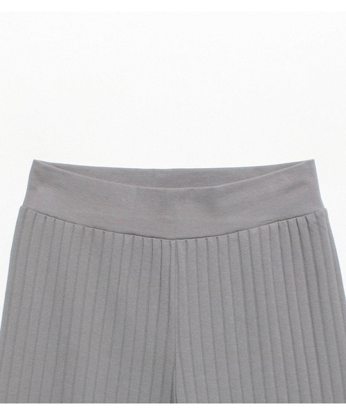 JUGLANS(ユグランス)の「【Hanes/ヘインズ】HW9-T303 LONG PANTS/リブワイドパンツ/レディース(その他パンツ・レディース・ベージュ/ライトグレー/ブラック・FREE)」の6枚目の写真