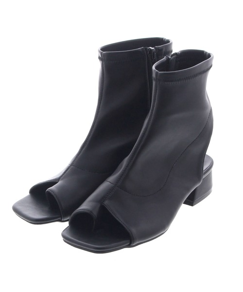 JELLY BEANS(ジェリービーンズ)の「ストレッチトングブーツサンダル(210-329)JELLY BEANS(ジェリービーンズ)(サンダル・レディース・ブラック/アイボリー/グレイッシュベージュ・LL/S/M/L)」の2枚目の写真