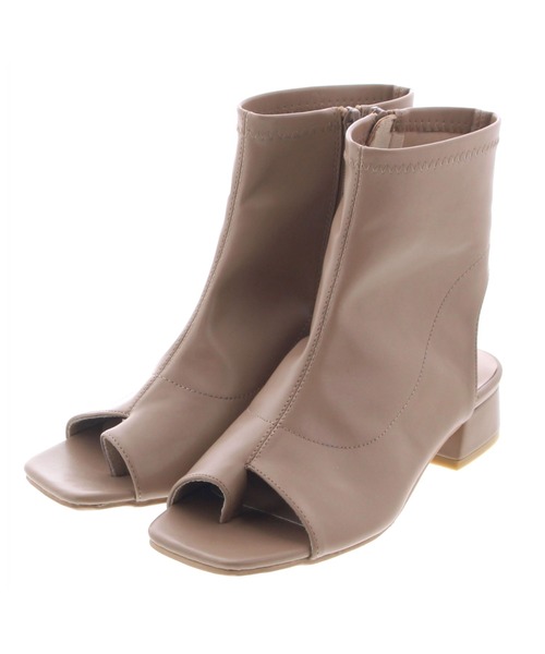 JELLY BEANS(ジェリービーンズ)の「ストレッチトングブーツサンダル(210-329)JELLY BEANS(ジェリービーンズ)(サンダル・レディース・ブラック/アイボリー/グレイッシュベージュ・LL/S/M/L)」の4枚目の写真