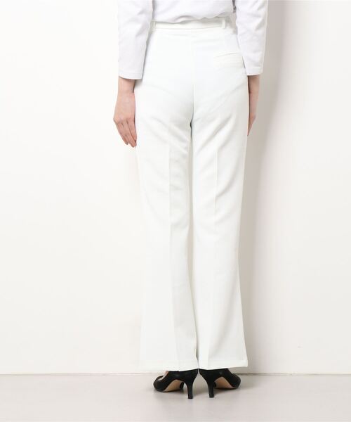 Narcissus（ナルシス）の「【Narcissus】シンプルフレアパンツ（その他パンツ・レディース・ホワイト/ブルー・FREE）」の4枚目の写真