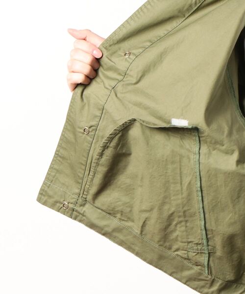 Samansa Mos2（サマンサ モスモス）の「マウンテンパーカー（マウンテンパーカー・レディース・オフホワイト/カーキ/イエロー/ベージュ・ﾌﾘ-）」の10枚目の写真