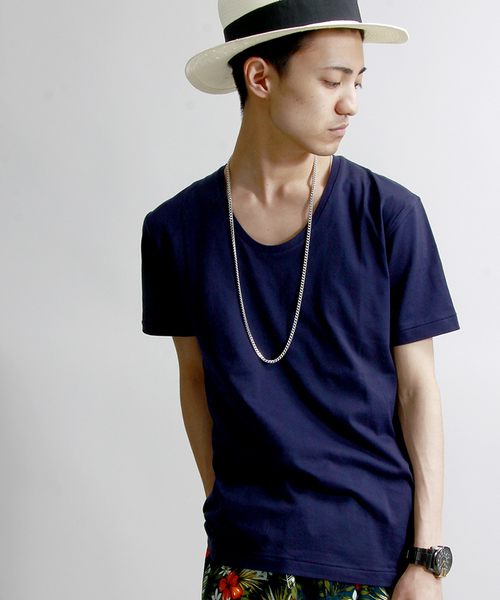 WEGO（ウィゴー）の「WEGO/ファインカウントTシャツ（Tシャツ/カットソー・メンズ・ネイビー/ワイン・MEDIUM/LARGE）」の2枚目の写真