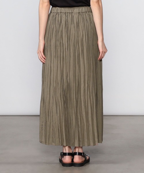 LE GLAZIK（ルグラジック）の「LE GLAZIK | スラブローン ギャザープリーツスカート WOMEN（スカート・レディース・レッド/グレイッシュベージュ/ブラック・36）」の14枚目の写真